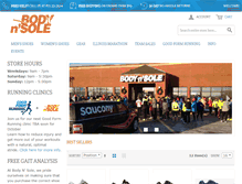 Tablet Screenshot of bodynsolesports.com